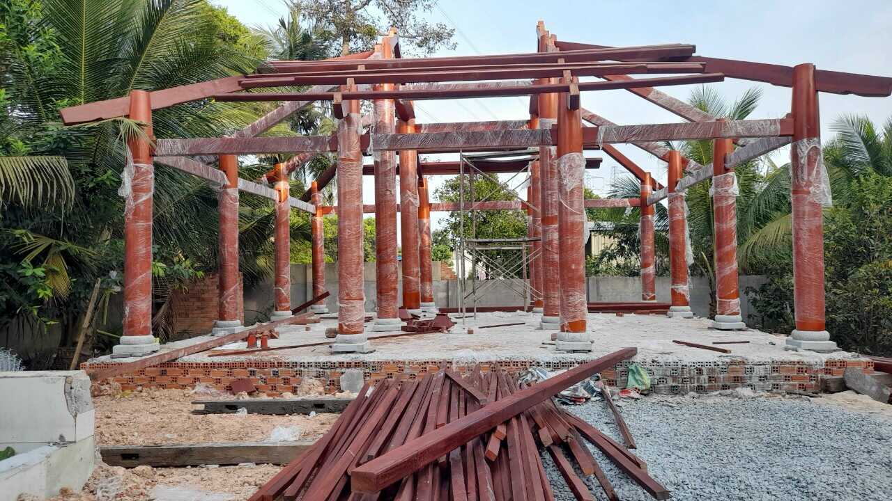 nhà gỗ 3 gian Tây Ninh giá bao nhiêu