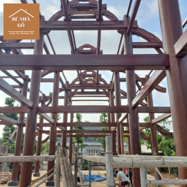 Dịch vụ thi công nhà gỗ 3 gian trọn gói tiện lợi, tiết kiệm chi phí