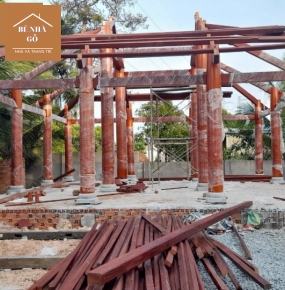 Cách thi công nhà gỗ truyền thống, quy tình thi công chuyên nghiệp