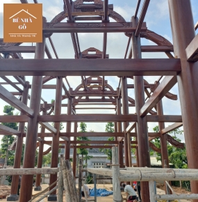 Dịch vụ thi công nhà gỗ 3 gian trọn gói tiện lợi, tiết kiệm chi phí