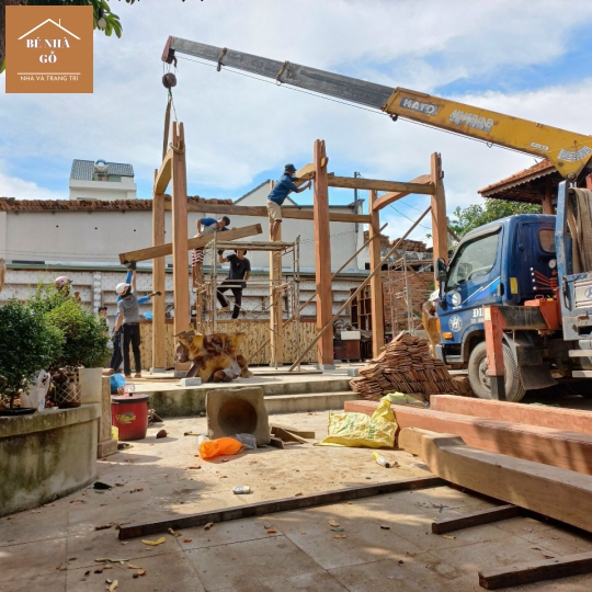 Thi Công Nhà Gỗ Tại Đồng Nai- Bé Nhà Gỗ
